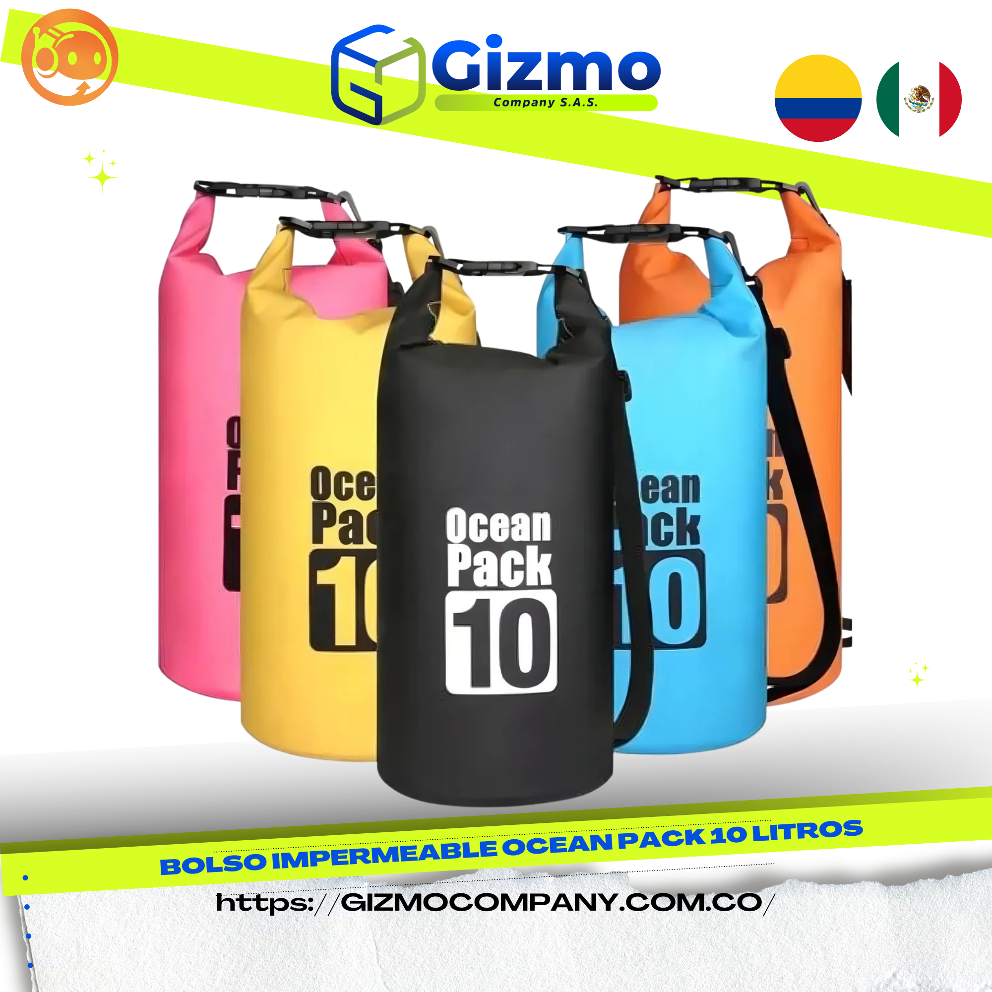 Bolso Impermeable Ocean Pack 10 Litros